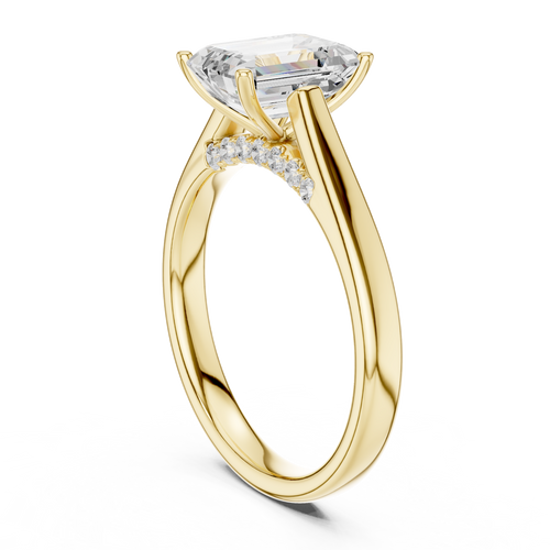 Load image 1 in gallery view. emerald-14k yellow gold|emerald-18k yellow gold