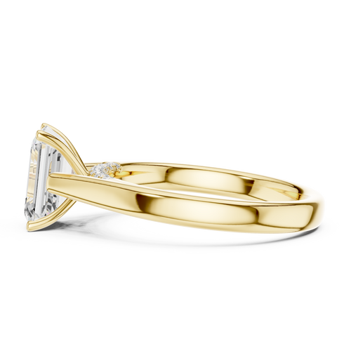 Load image 1 in gallery view. emerald-14k yellow gold|emerald-18k yellow gold