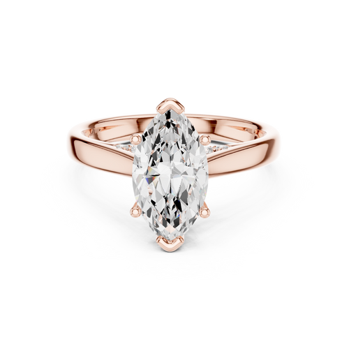 Load image 1 in gallery view. marquise-14k rose gold|marquise-18k rose gold