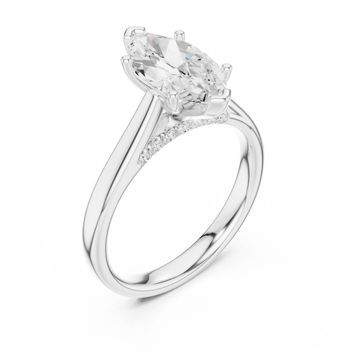 Load image 1 in gallery view. marquise-14k white gold|marquise-18k white gold|marquise-platinum