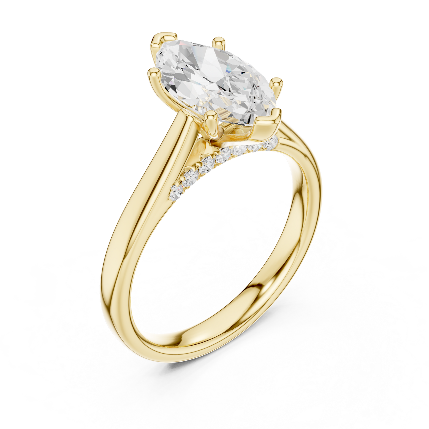 marquise-14k yellow gold|marquise-18k yellow gold