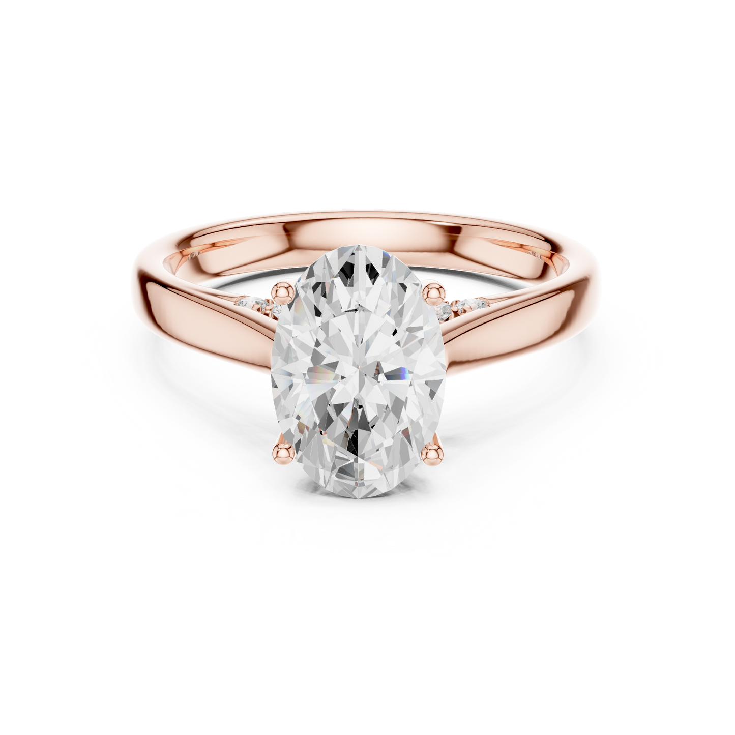 oval-14k rose gold|oval-18k rose gold