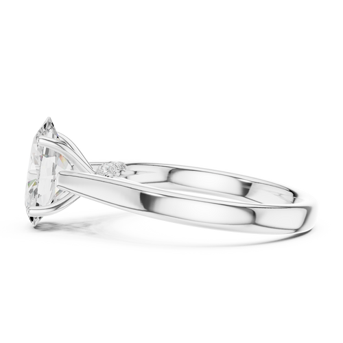 Load image 1 in gallery view. oval-14k white gold|oval-18k white gold|oval-platinum