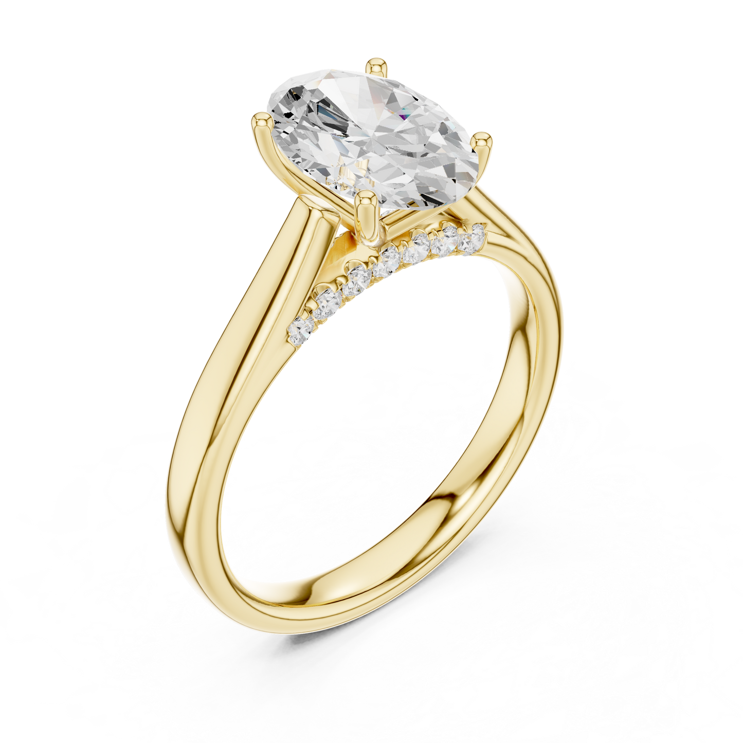 oval-14k yellow gold|oval-18k yellow gold