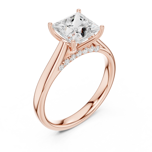 Load image 1 in gallery view. princess-14k rose gold|princess-18k rose gold