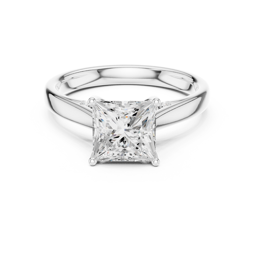 Load image 1 in gallery view. princess-14k white gold|princess-18k white gold|princess-platinum