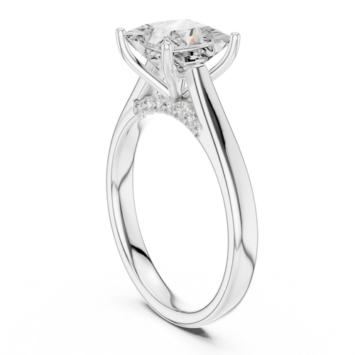 Load image 1 in gallery view. princess-14k white gold|princess-18k white gold|princess-platinum