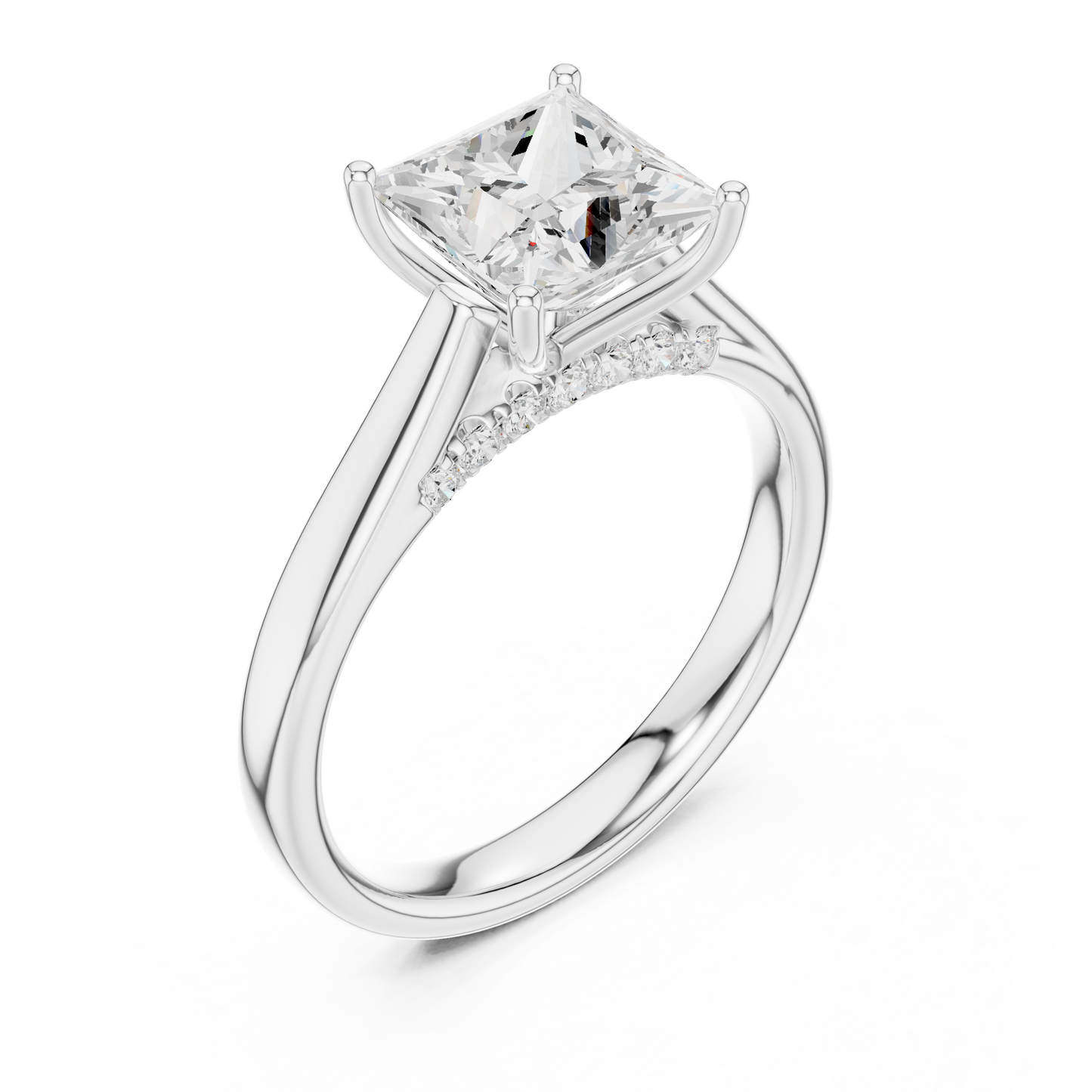 princess-14k white gold|princess-18k white gold|princess-platinum