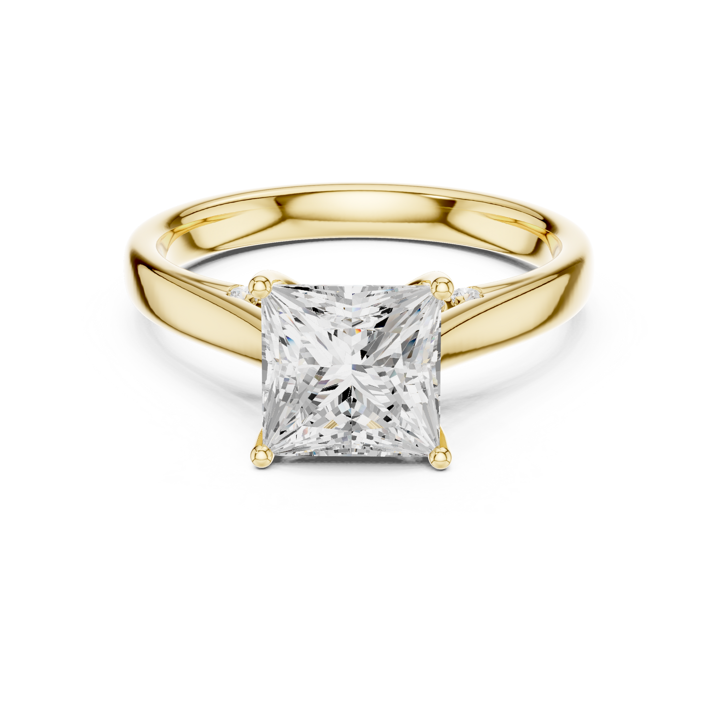 princess-14k yellow gold|princess-18k yellow gold