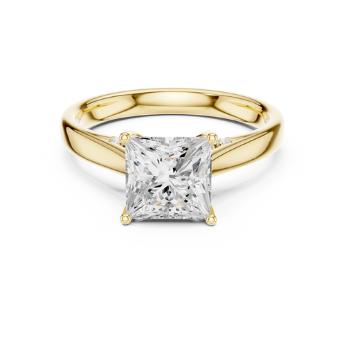Load image 1 in gallery view. princess-14k yellow gold|princess-18k yellow gold