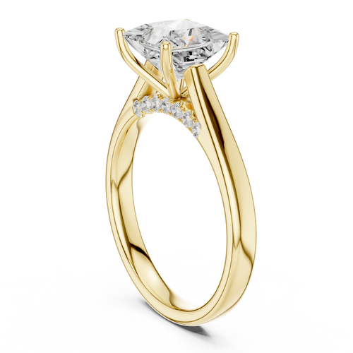 Load image 1 in gallery view. princess-14k yellow gold|princess-18k yellow gold