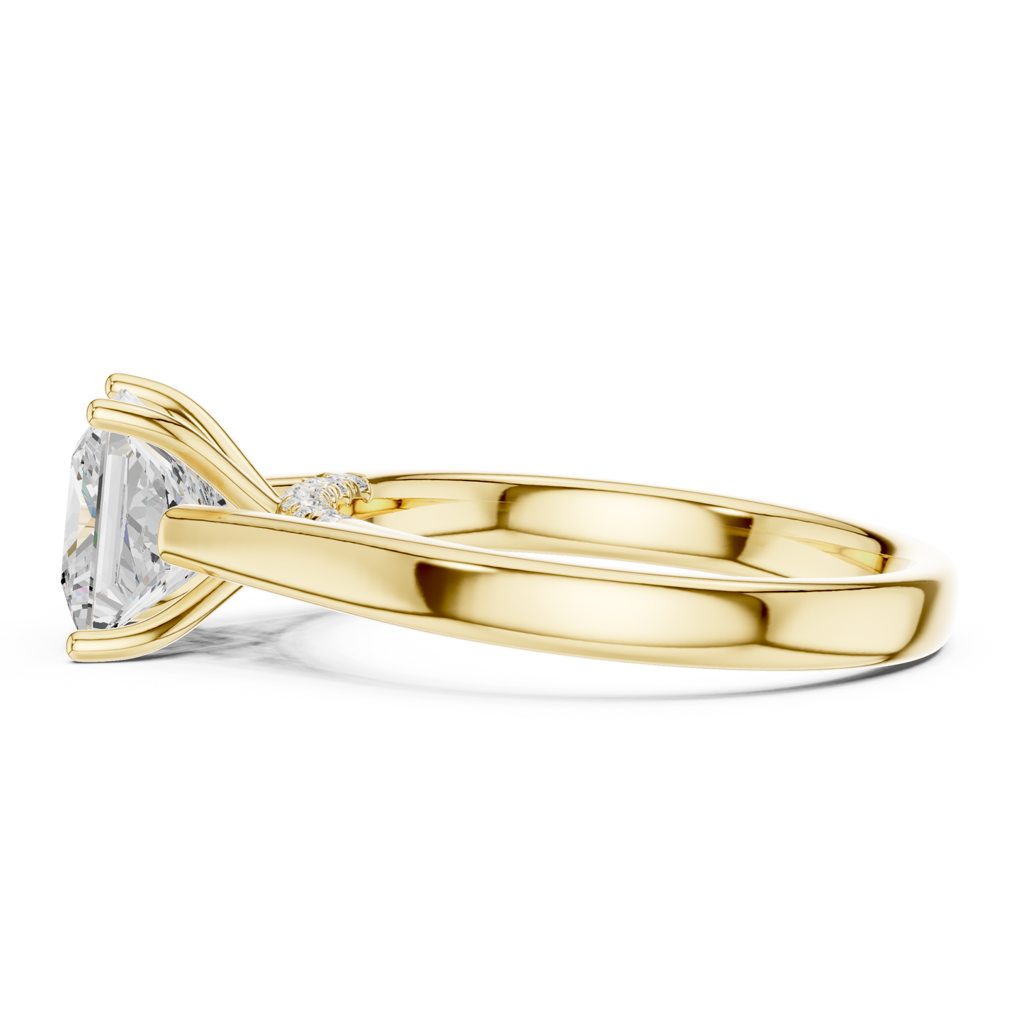 princess-14k yellow gold|princess-18k yellow gold