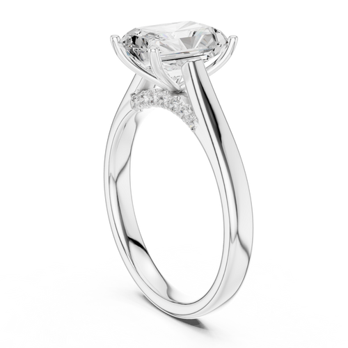 Load image 1 in gallery view. radiant-14k white gold|radiant-18k white gold|radiant-platinum