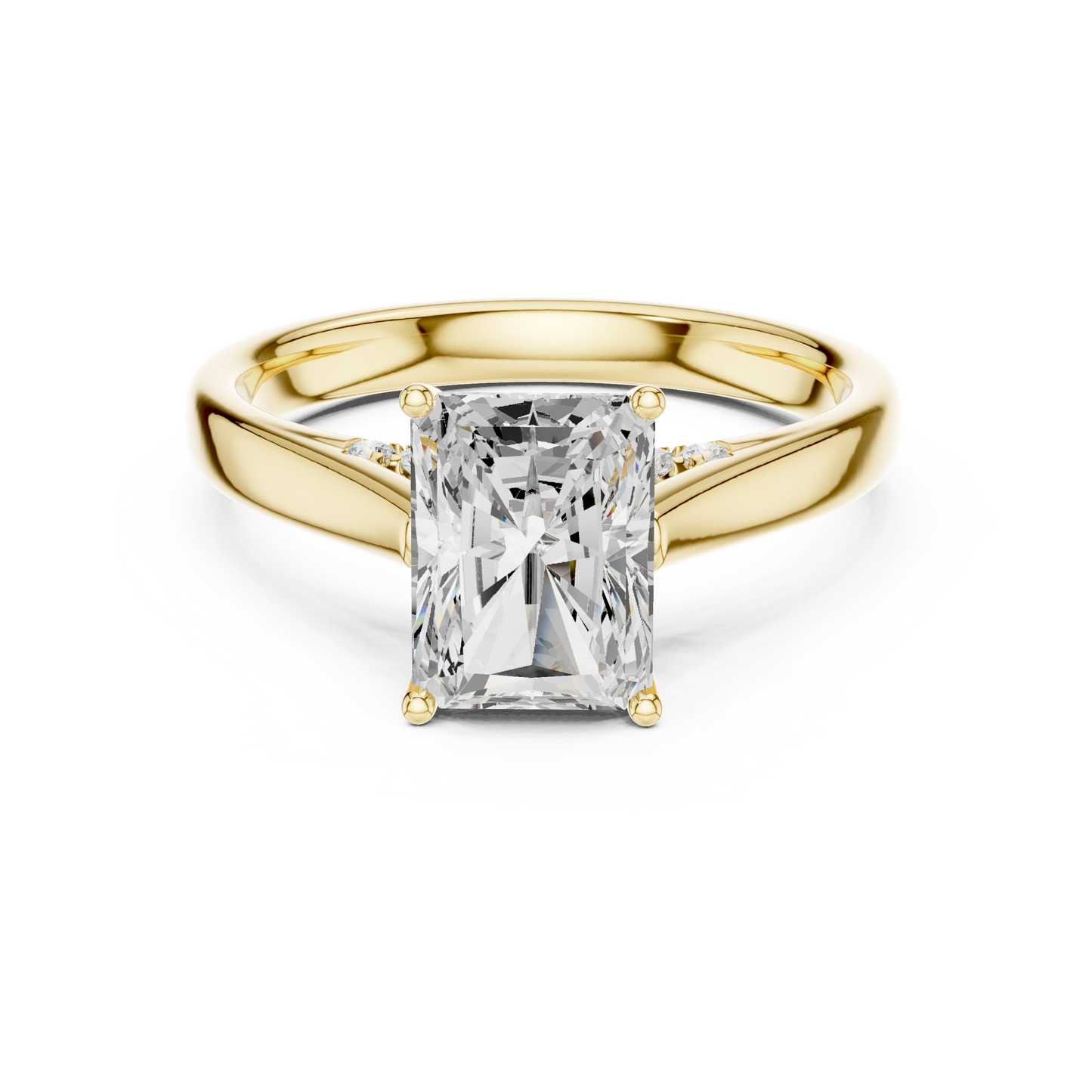 radiant-14k yellow gold|radiant-18k yellow gold