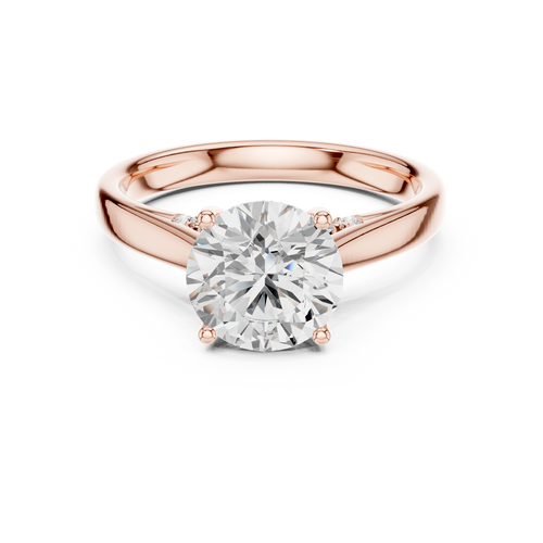 Load image 1 in gallery view. round-14k rose gold|round-18k rose gold