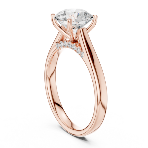 Load image 1 in gallery view. round-14k rose gold|round-18k rose gold