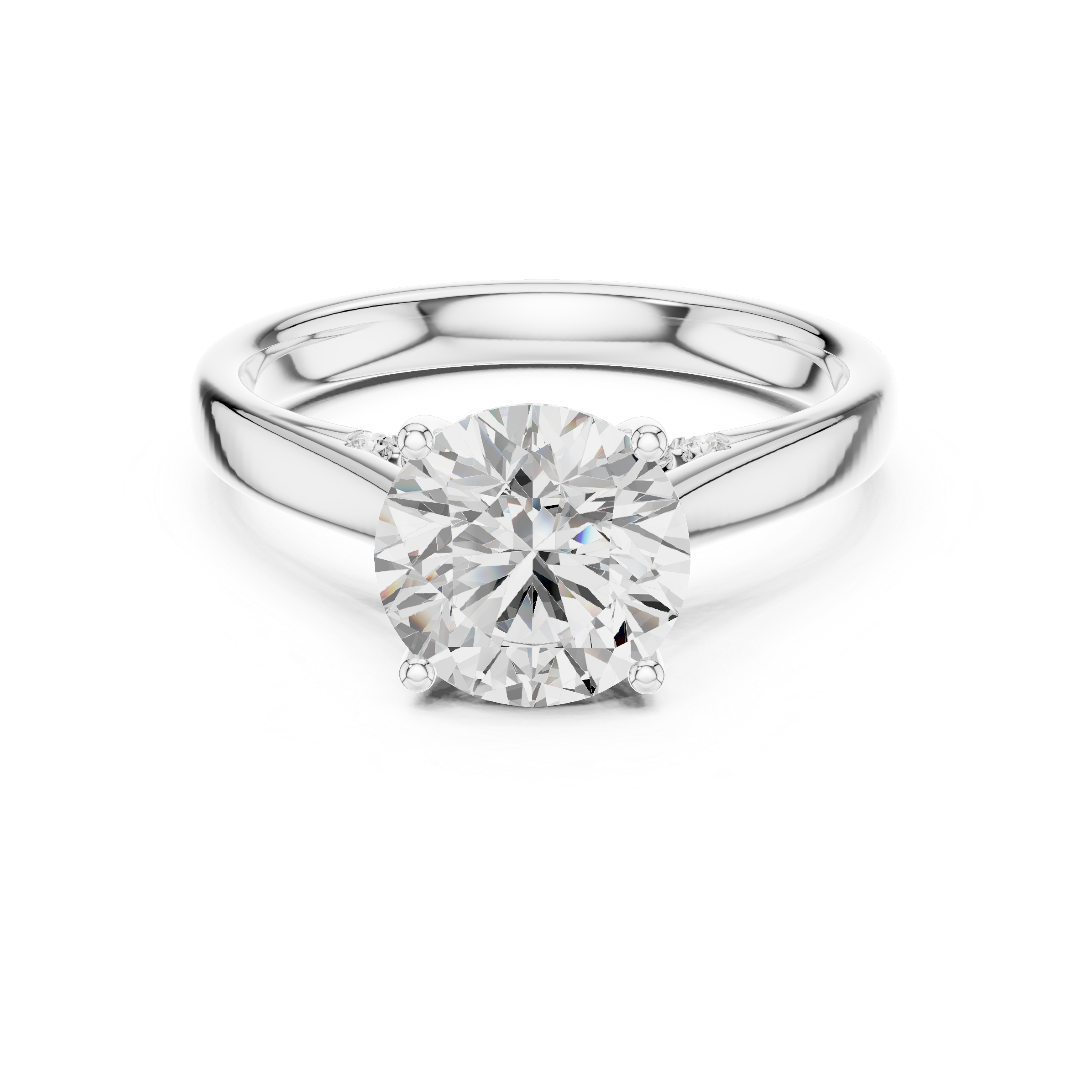 round-14k white gold|round-18k white gold|round-platinum