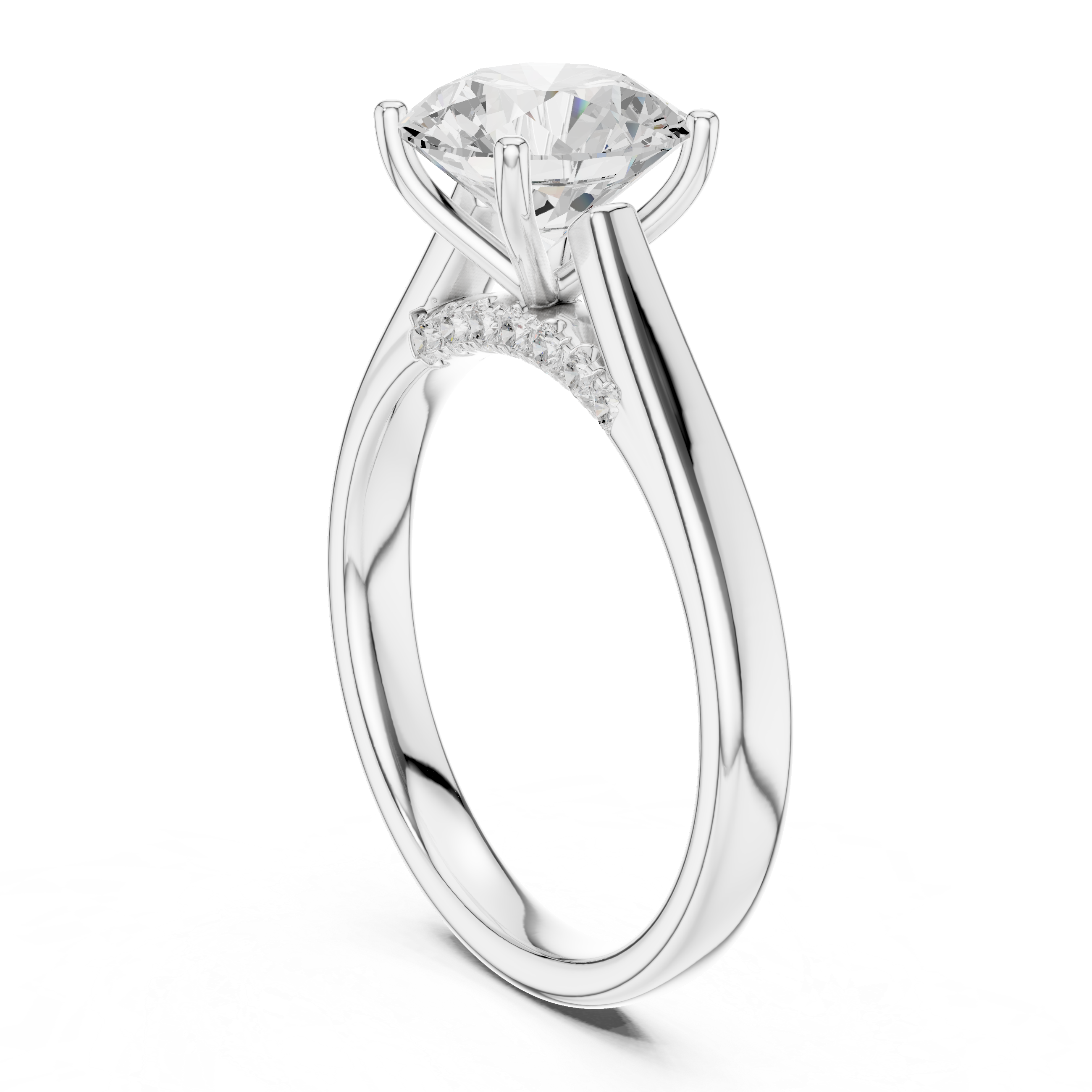 round-14k white gold|round-18k white gold|round-platinum