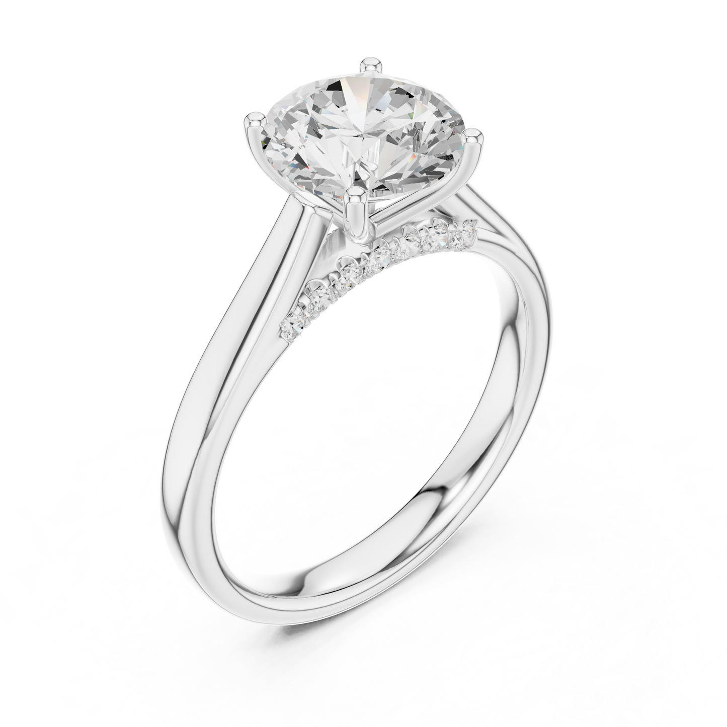 round-14k white gold|round-18k white gold|round-platinum