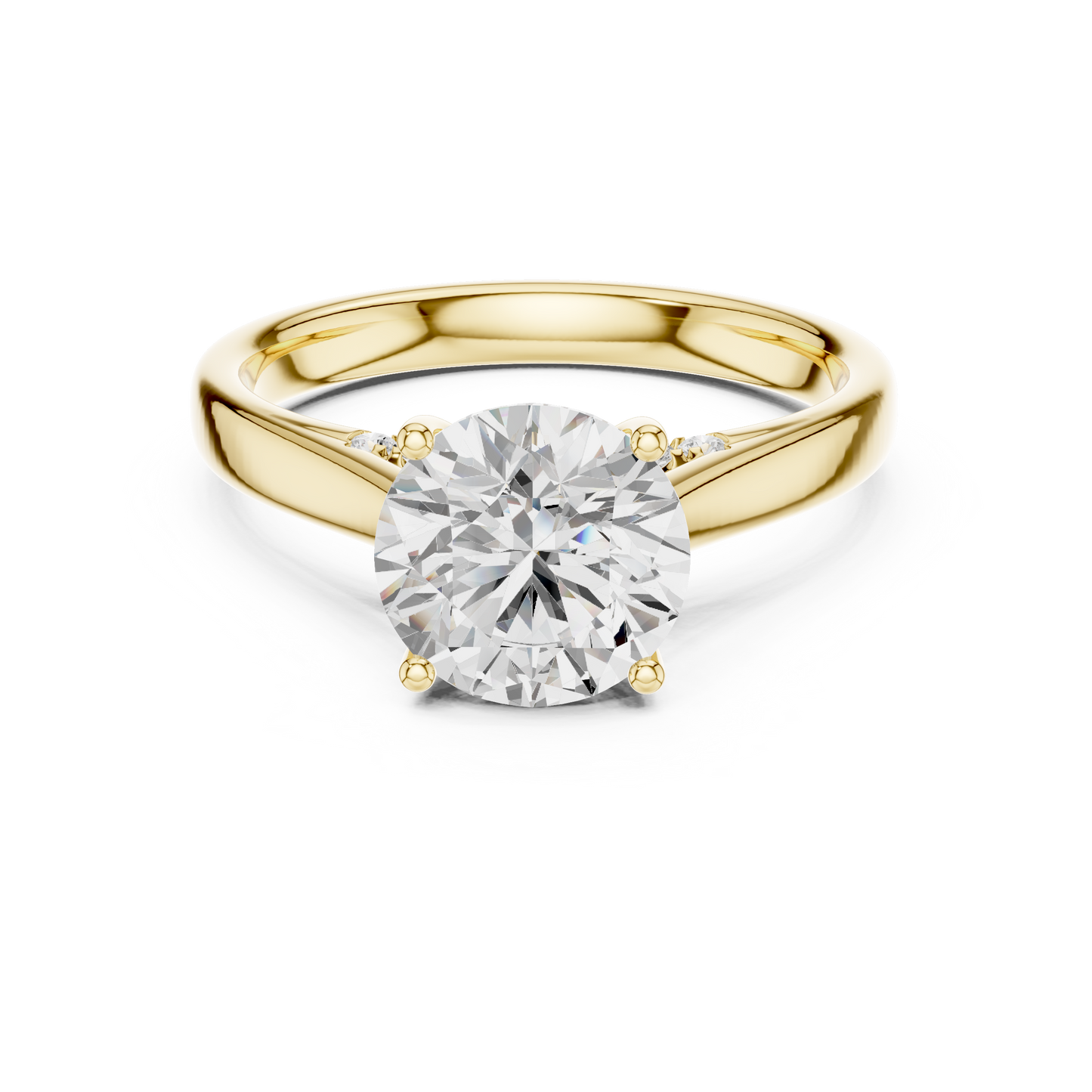 round-14k yellow gold|round-18k yellow gold