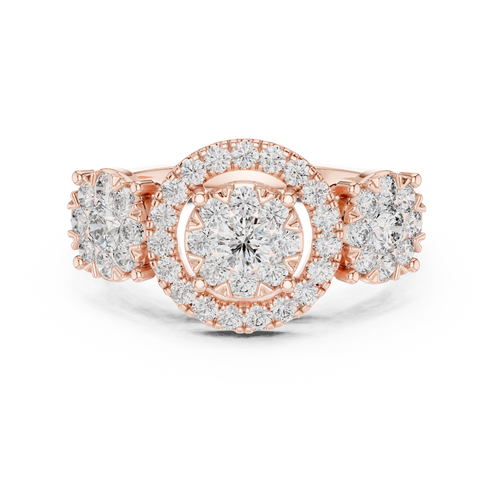 Load image 1 in gallery view. round-14k rose gold|round-18k rose gold