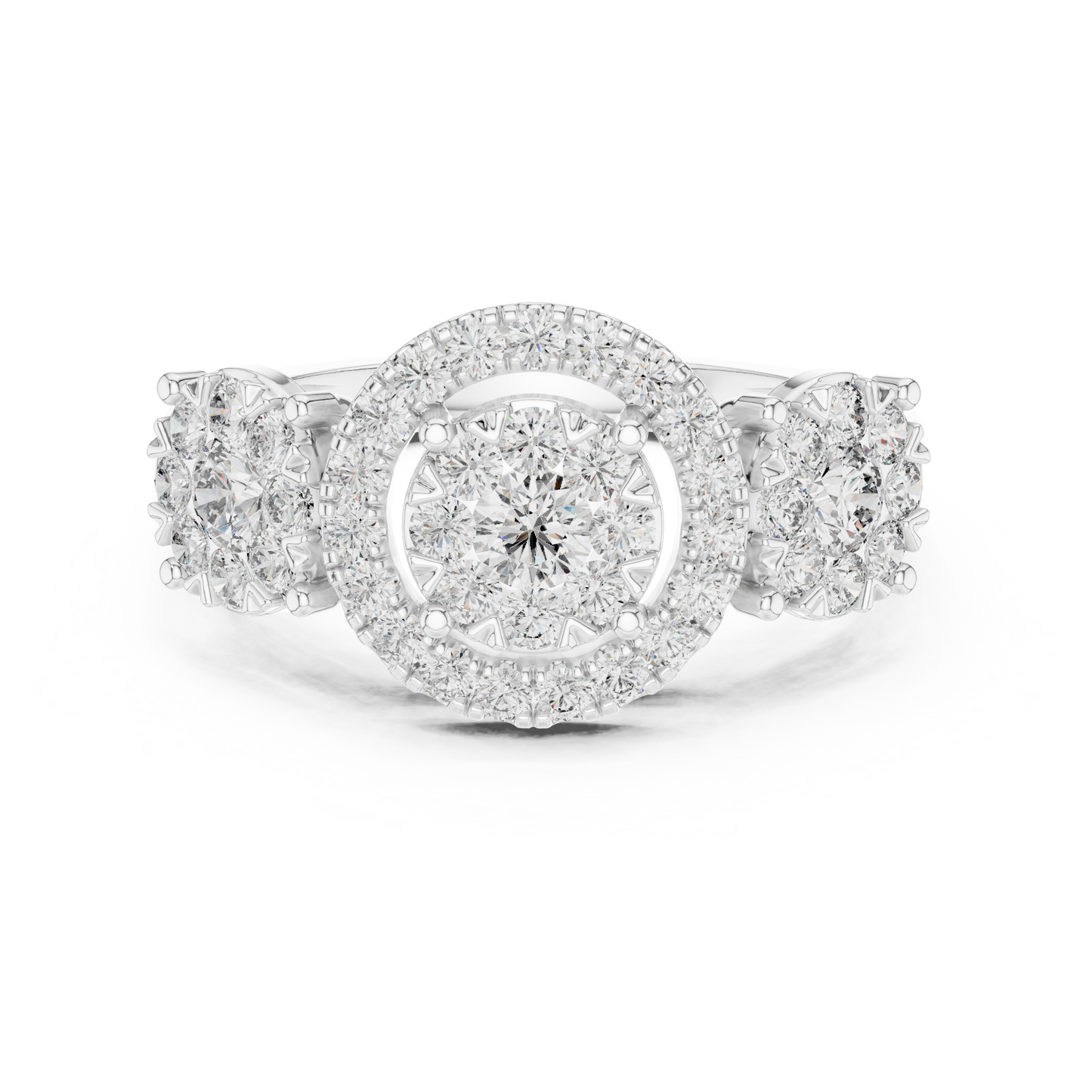 round-14k white gold|round-18k white gold|round-platinum