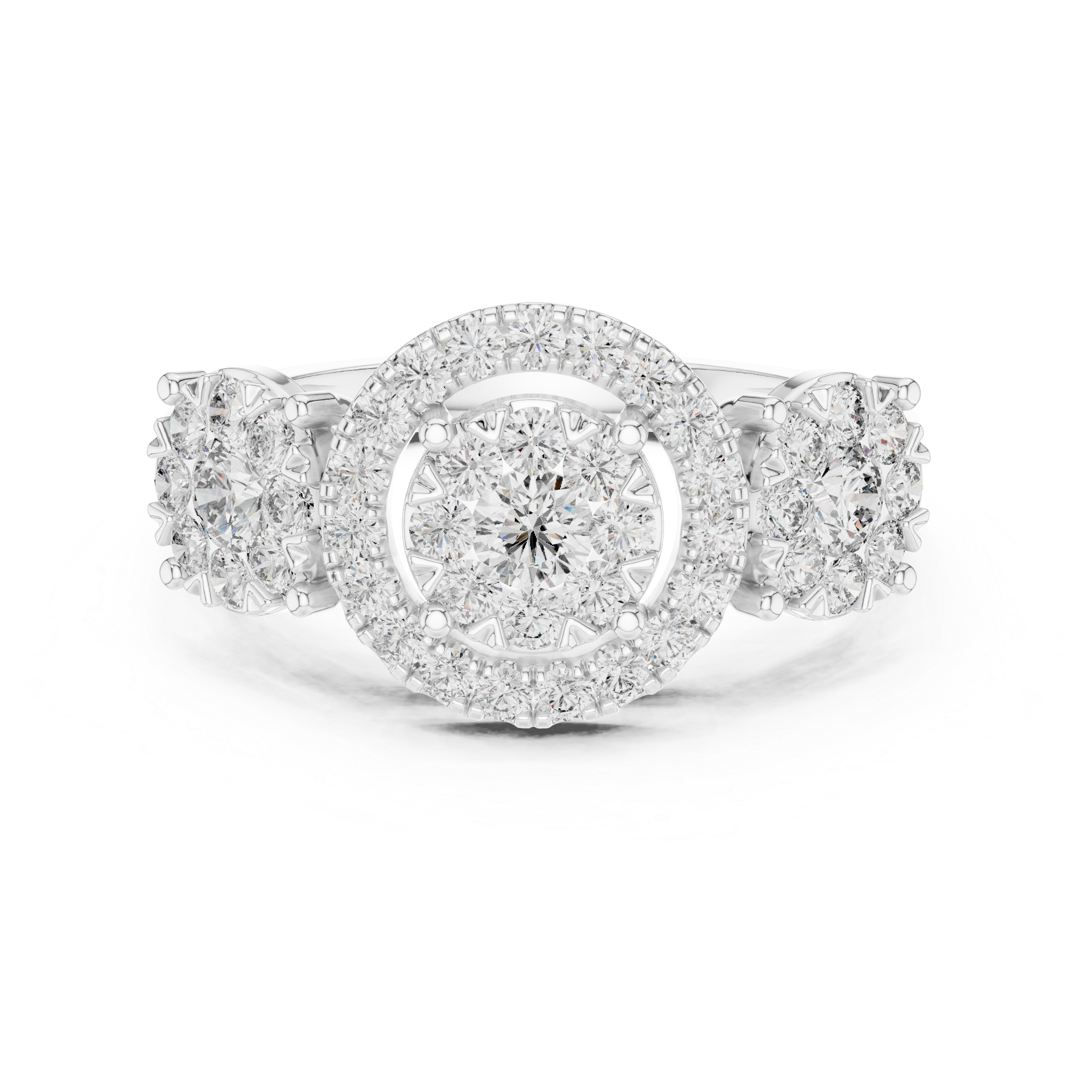 round-14k white gold|round-18k white gold|round-platinum
