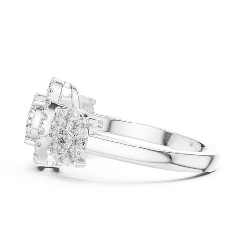 Load image 1 in gallery view. round-14k white gold|round-18k white gold|round-platinum