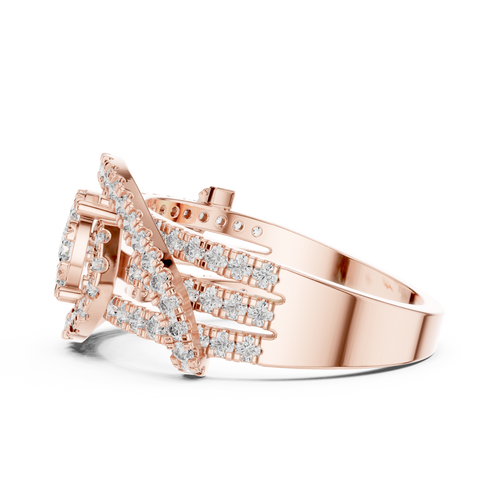 Load image 1 in gallery view. round-14k rose gold|round-18k rose gold