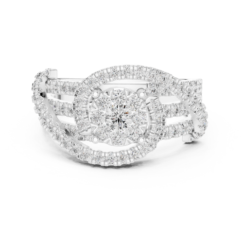 Load image 1 in gallery view. round-14k white gold|round-18k white gold|round-platinum