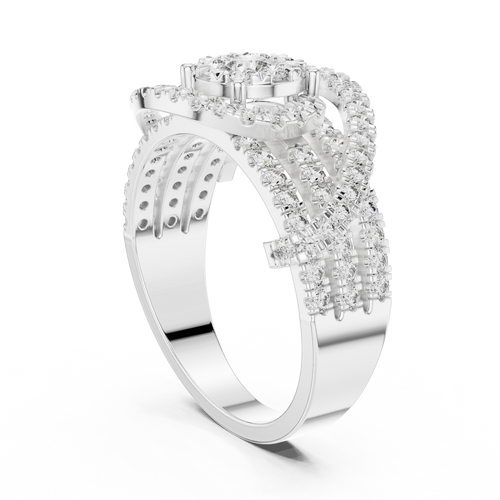 Load image 1 in gallery view. round-14k white gold|round-18k white gold|round-platinum