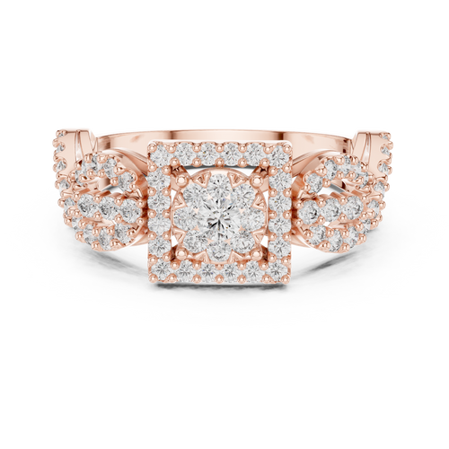 Load image 1 in gallery view. round-14k rose gold|round-18k rose gold