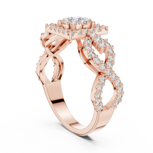 Load image 1 in gallery view. round-14k rose gold|round-18k rose gold