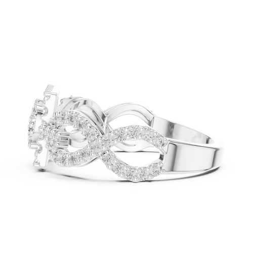 Load image 1 in gallery view. round-14k white gold|round-18k white gold|round-platinum