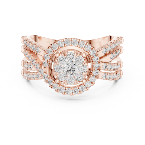Load image 1 in gallery view. round-14k rose gold|round-18k rose gold