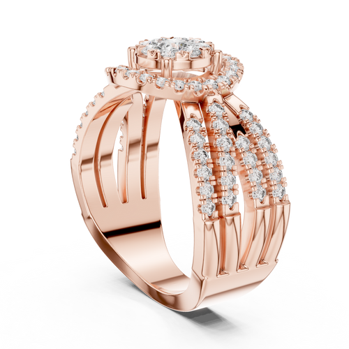 Load image 1 in gallery view. round-14k rose gold|round-18k rose gold