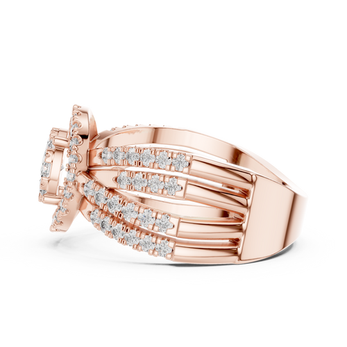 Load image 1 in gallery view. round-14k rose gold|round-18k rose gold