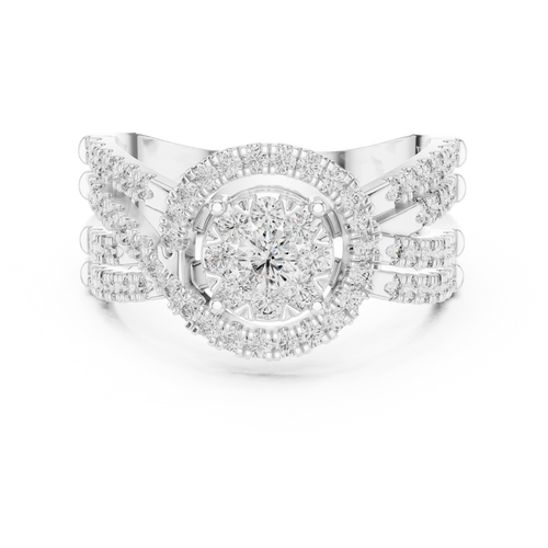 Load image 1 in gallery view. round-14k white gold|round-18k white gold|round-platinum