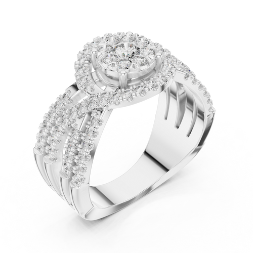 Load image 1 in gallery view. round-14k white gold|round-18k white gold|round-platinum