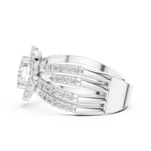 Load image 1 in gallery view. round-14k white gold|round-18k white gold|round-platinum