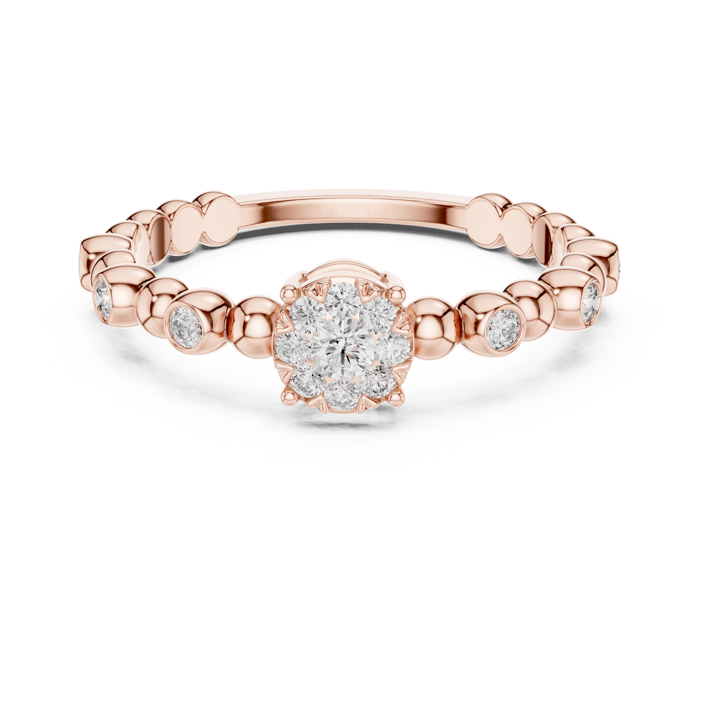 round-14k rose gold|round-18k rose gold