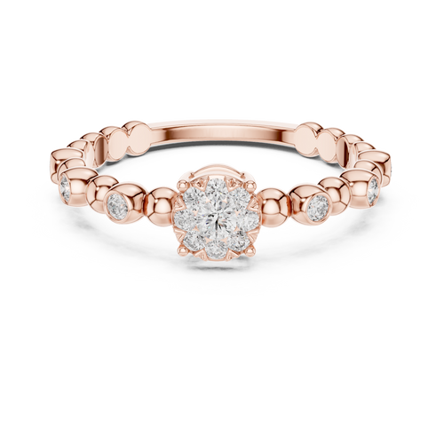 Load image 1 in gallery view. round-14k rose gold|round-18k rose gold