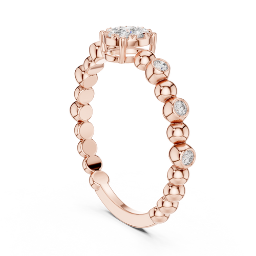 Load image 1 in gallery view. round-14k rose gold|round-18k rose gold