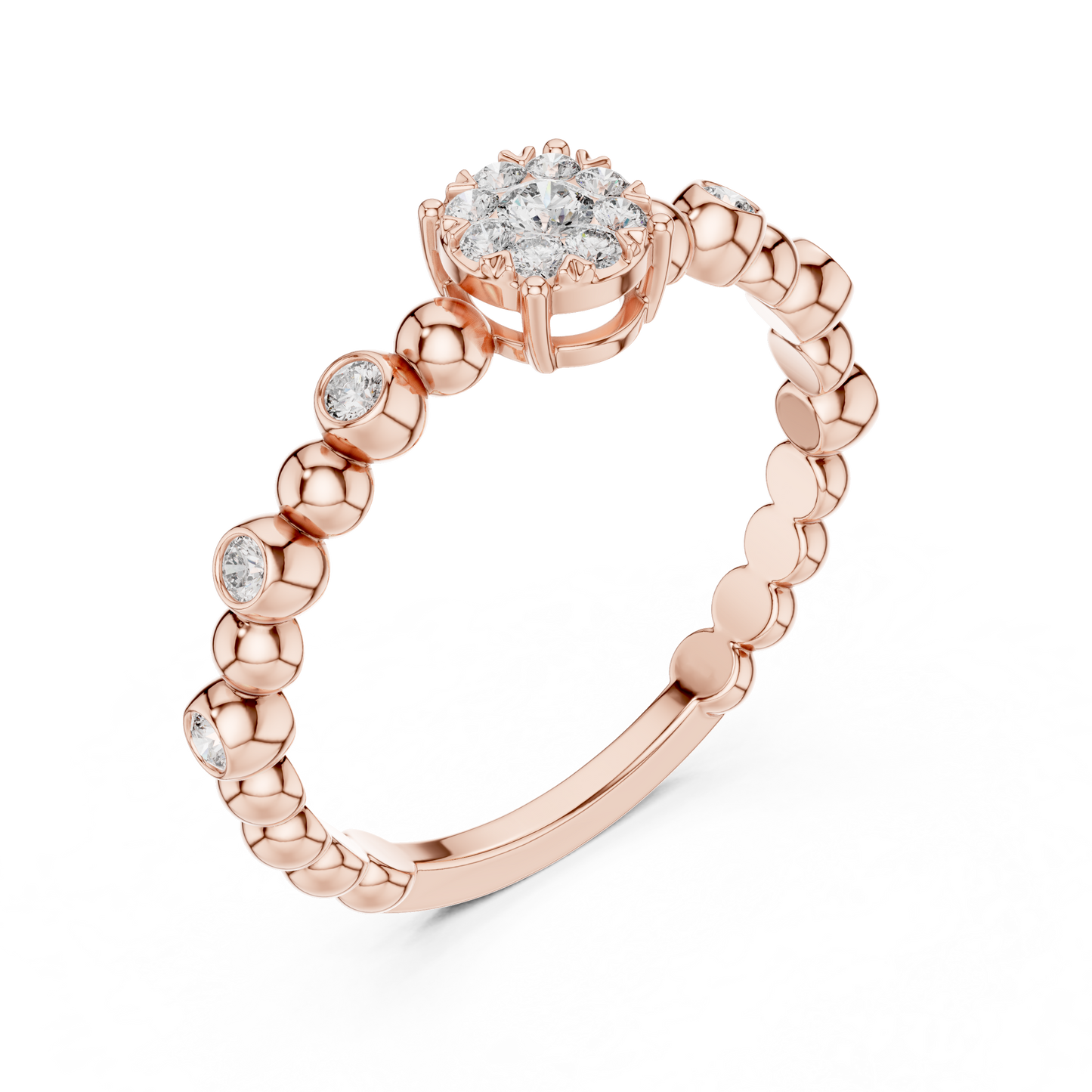 round-14k rose gold|round-18k rose gold