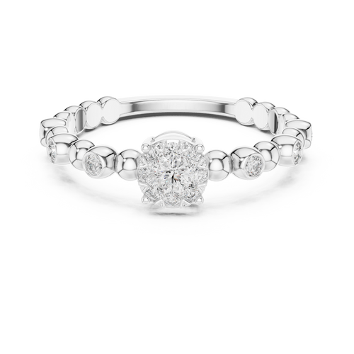 Load image 1 in gallery view. round-14k white gold|round-18k white gold|round-platinum