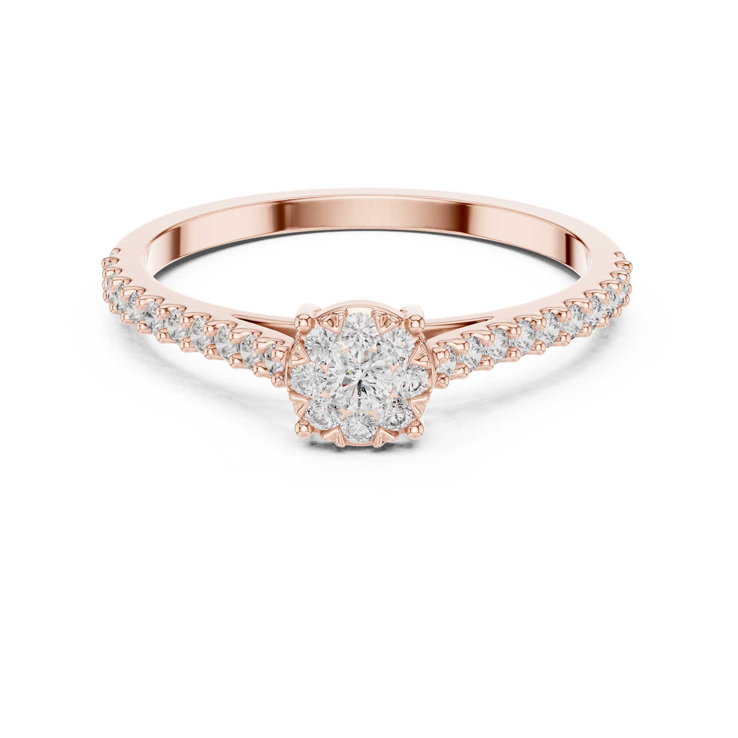 round-14k rose gold|round-18k rose gold