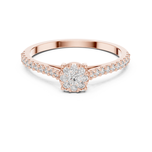 Load image 1 in gallery view. round-14k rose gold|round-18k rose gold