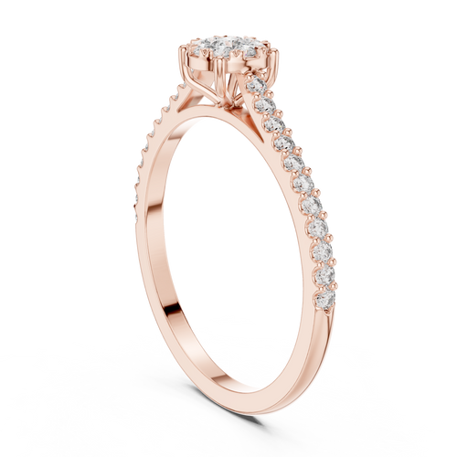 Load image 1 in gallery view. round-14k rose gold|round-18k rose gold