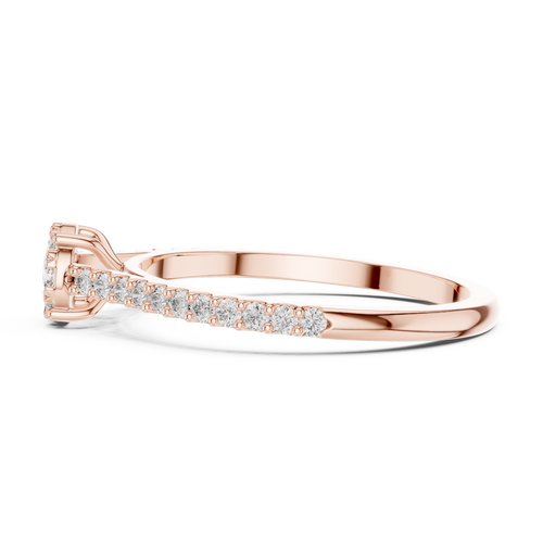 Load image 1 in gallery view. round-14k rose gold|round-18k rose gold