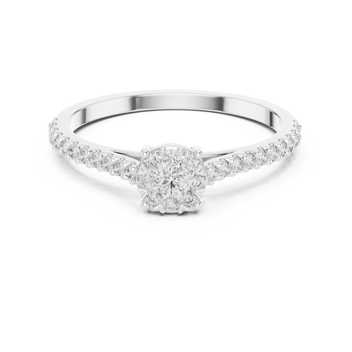 Load image 1 in gallery view. round-14k white gold|round-18k white gold|round-platinum